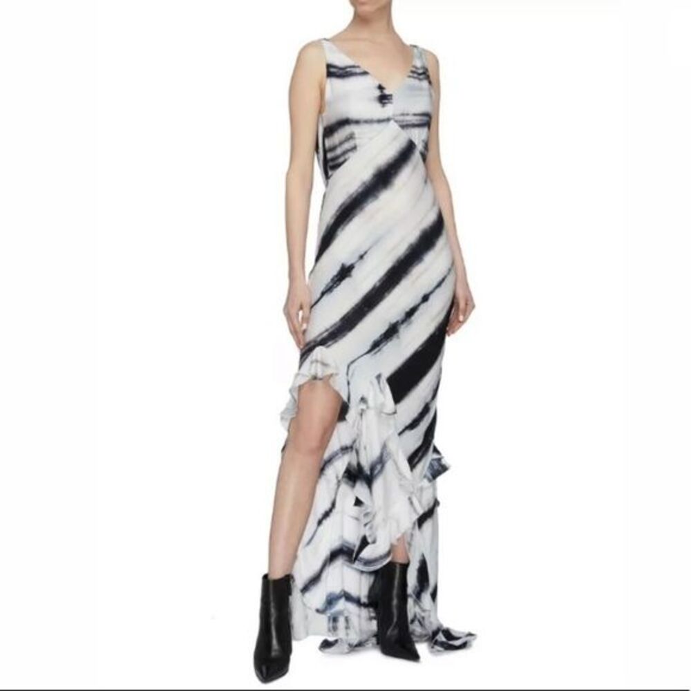 TRE BY NATALIE RATABESI CRYSTAL TIE-DYE MAXI DRESS US 4 $1360